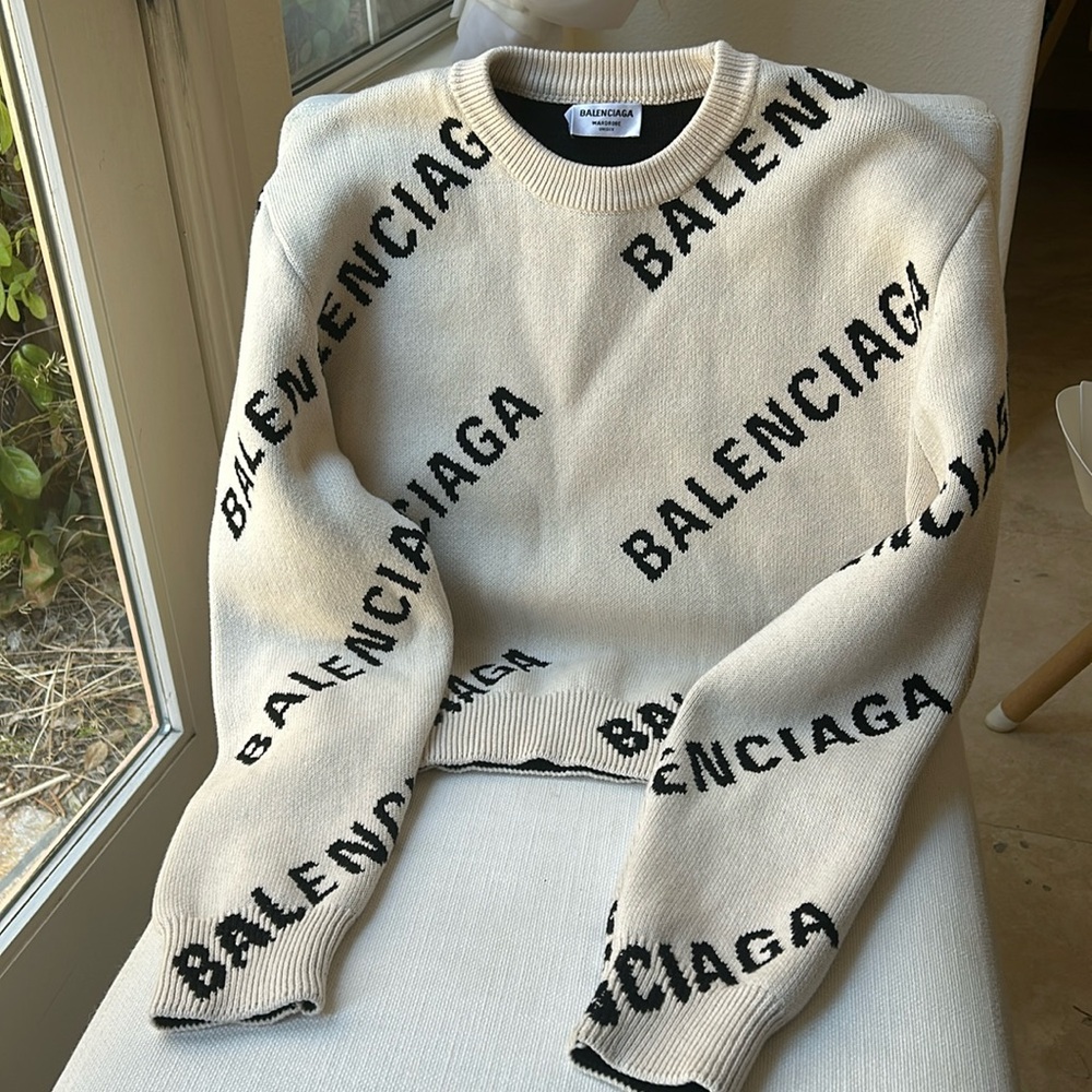 balenciaga knit sweater